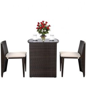 3 Piece Wicker Patio Set