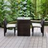 3 Piece Wicker Patio Set