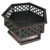24 Inch Steel Fire Pit With Cover