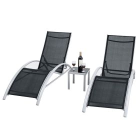 3 Piece Complete Pool Lounger Set