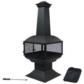 Steel Wood Burning Fire Pit Chimenea