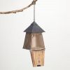 Natural Wood Hanging Bird House
