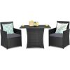 3-Piece PE Rattan Patio Furniture Set