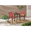 Set of 2 - Outdoor Patio Chairs; Pepper Red