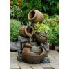 2-in-1 Outdoor 15-Gallon Water Fountain and Planter