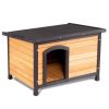 Medium Wooden Log Cabin Style Dog House