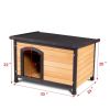 Medium Wooden Log Cabin Style Dog House