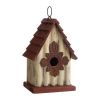 A-Frame Solid Wood Bird House with Slatted Roof