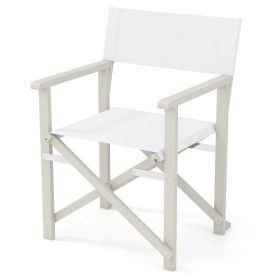 Folding Director Chair with Acacia Wood Frame