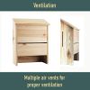 Outdoor Solid Cedar Bat House - Holds up to 75 Bats
