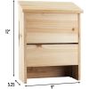 Outdoor Solid Cedar Bat House - Holds up to 75 Bats