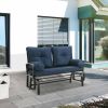 Patio Rocking Glider Loveseat