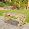 Farmhouse Backyard Garden Bench in Natural Finish