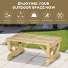 Farmhouse Backyard Garden Bench in Natural Finish
