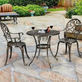 3 Piece Patio Bistro with Ice Bucket