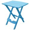 Blue Plastic Resin Folding Side Table
