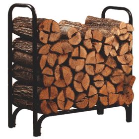 Black Powder Coated Firewood Log Rack
