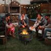 Screened Wood Burning Fire Pit and Grill