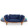 Convertible Sofa/Futon with 4 Removable Pillows