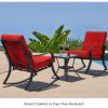 Patio Furniture Rocking Chairs Set with Cushions and Table