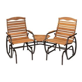 FarmHome 3 Piece Glider Chair Set with Side Table