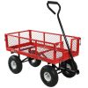 Heavy Duty Red Garden Cart