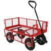 Heavy Duty Red Garden Cart