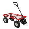 Heavy Duty Red Garden Cart