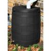 50-Gallon Rain Barrel in Black