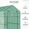 Greenhouse with Green PE Cover