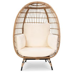 Oversized Patio Lounger Wicker Egg Chair