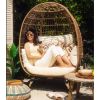 Oversized Patio Lounger Wicker Egg Chair
