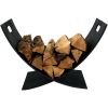 Modern Outdoor/Indoor Heavy Duty Steel Firewood Log Rack
