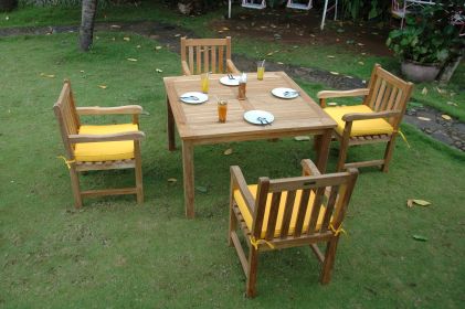 Windsor Classic Armchair 5-Pieces Dining Table Set