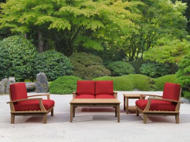 Brianna Bahama 5-Pieces Deep Seating Loveseat Set