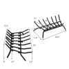 Fireplace Log Grate for Indoor/Outdoor