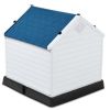 Small Blue and White Dog House