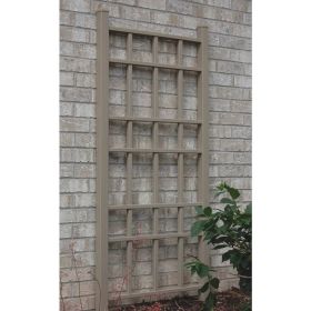 Vinyl Garden Trellis with Ground Anchors