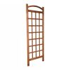 72-inch Wooden Classic Grid Garden Trellis; Brown
