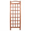 72-inch Wooden Classic Grid Garden Trellis; Brown
