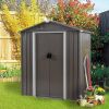 Outdoor Metal Storage Shed; 5 ft x 3 ft