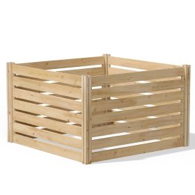 Cedar Wood Compost Bin; 41 Cubic Feet