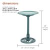 Outdoor Garden Bird Bath Bowl with Stand