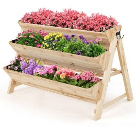 3 Tier Raised Garden Bed with Storage Shelf