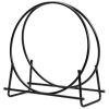 Circular 30 inch Steel Hoop Firewood Storage Rack