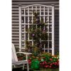 Large 8-Ft x 4.5-Ft White Vinyl Garden Trellis