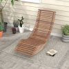 Ergonomic Wooden Rocking Chair Lounger - 360 lbs Max Weight