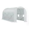 14.7 Ft x 6.5 Ft Outdoor Greenhouse w/  White PE Cover