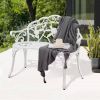 Patio 39-inch Garden Bench with Backrest