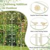7-ft Galvanized Steel White Garden Trellis; 2 Pack